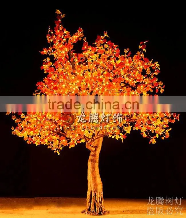 Best quality rgb outdoor simulation led maple tree lights