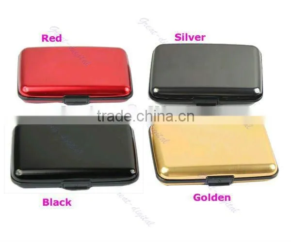 Aluminum Metal Pocket Waterproof Business ID Credit Card Wallet Case Box Holder