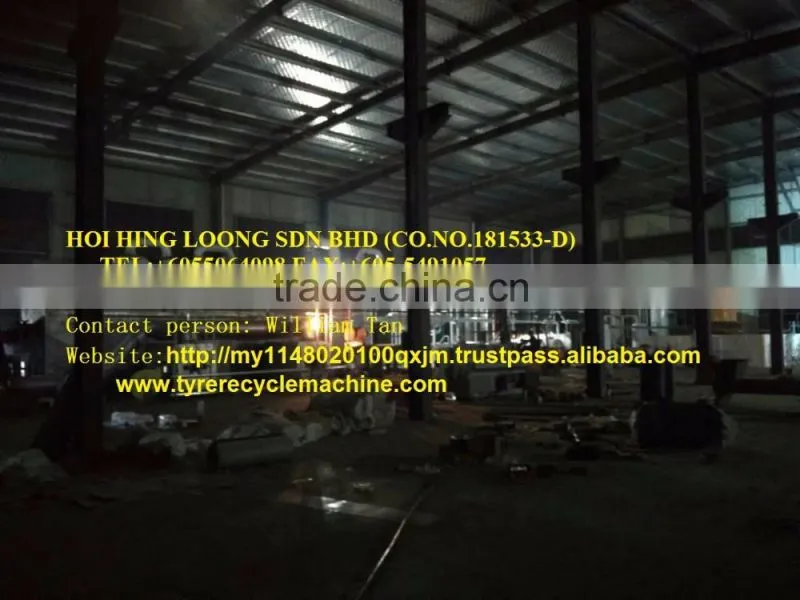 hot selling best automatic continuous scrap tire/ plastic/medical waste pyrolysis plant