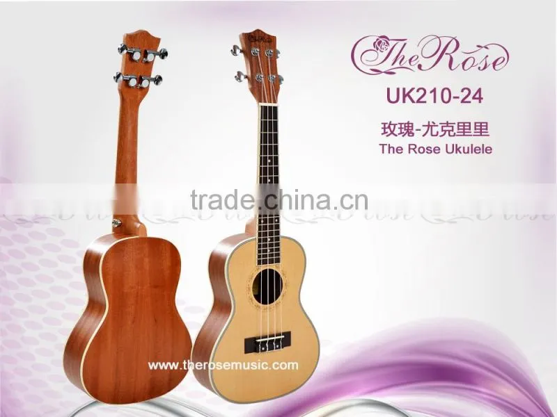 24 " China cheap wooden ukulele wholesale high quality ukulele
