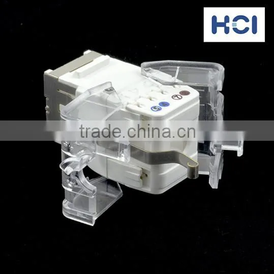 Network Solution Cat 6 UL 180 Degree Shielded 8P8C Modular Keystone Jacks