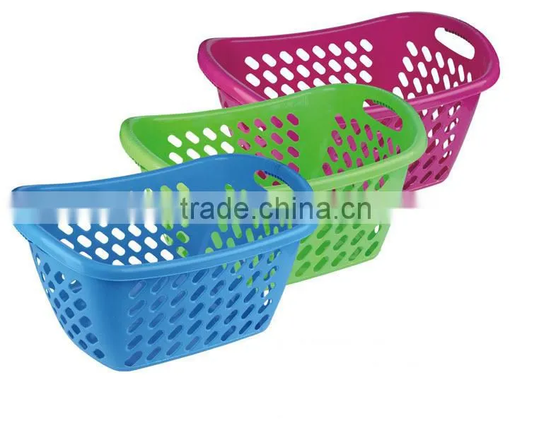 YXC6375 plastic rectangular laundry basket,plastic storage basket,basket of dirty laundry