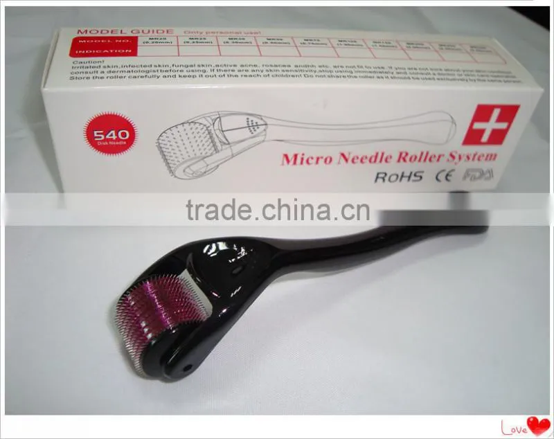 GTO hotsales 540needles derma roller with bottom price