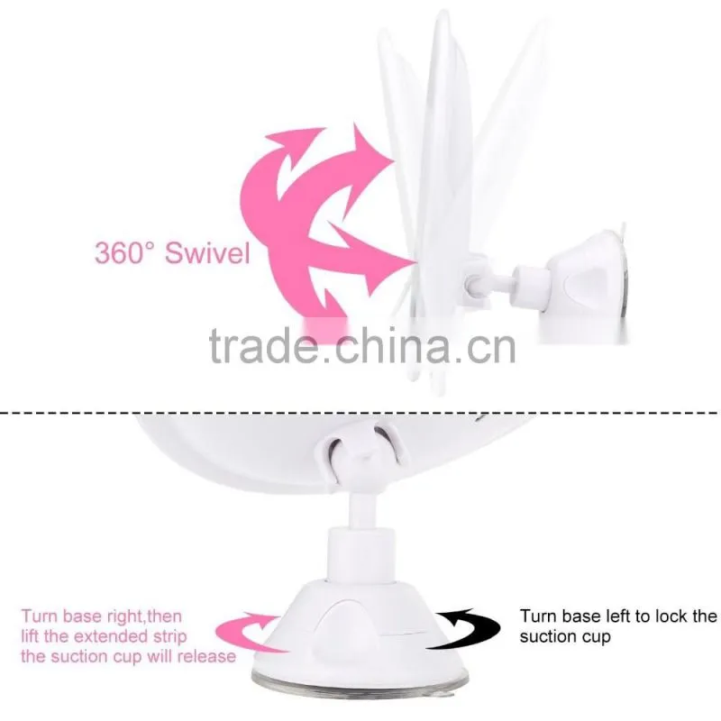 Rechargeable Bathroom Vanity Mirror,Shower and Bathroom Mirror With Rechargeable Lithium Battery,Lighted Makeup Mirror