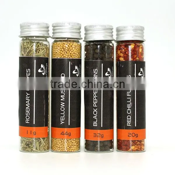 30X120mm 60ml Spice Jar with Alumininum Cap