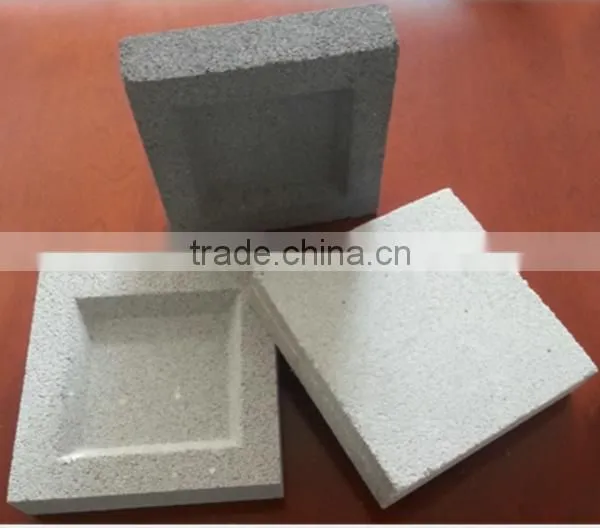 Micro-porous ceramic filter brick, plate and pipe