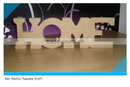 wooden arts and crafts customized MDF letters English alphabet