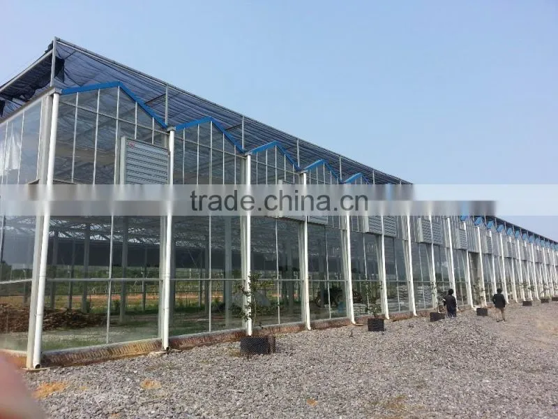 Eco-friendly circulating water pad and fan greenhouse cooling systems
