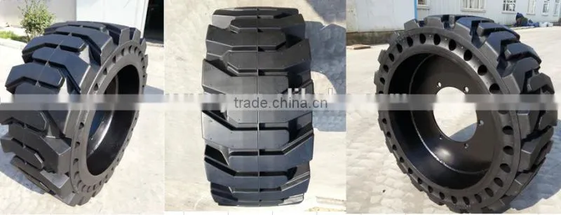 high quality skidsteer tire solid bobcat tire 12.16.5 for sale