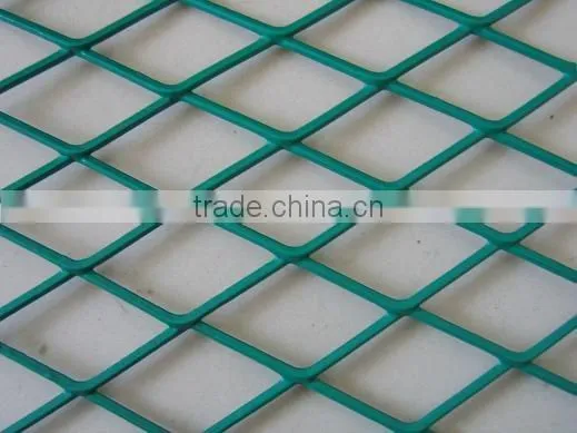 vinyl Expanded Mesh/pvc expanded mesh/powder coated expanded mesh