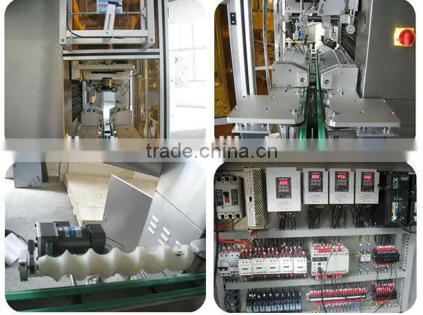 sleeve labeling machine with label shrinking tunnel and steam generator