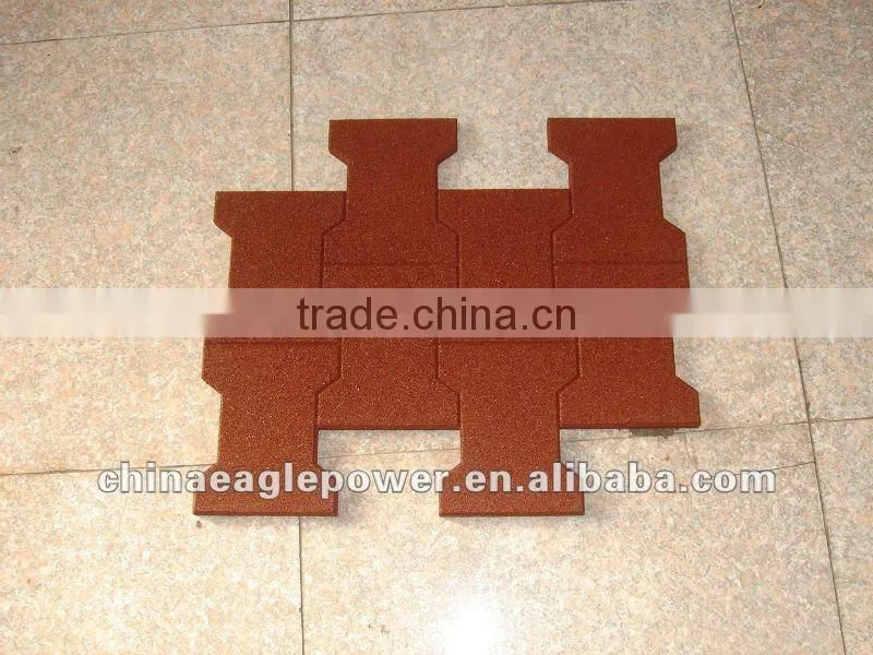 Popular Market rubber brick pavers