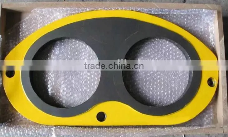 Schwing concrete pump spare parts wear resistant steel plate and wear ring with tungsten carbide