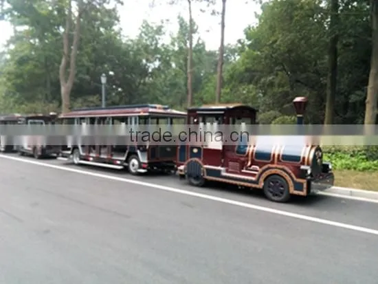 32 seats passenger trailer,closed wagon,trackless train,diesel train
