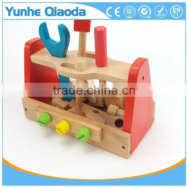 Take-Along Tool Kit Wooden Construction Toy (24 pcs)wooden toolbox play set