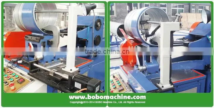 HVAC duct spiral forming machine