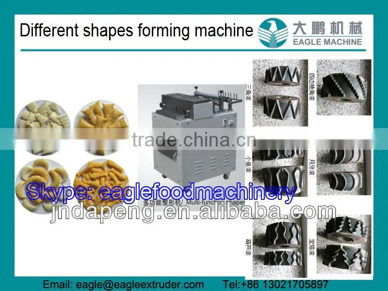 Jinan Eagle DP75 200-300/h 2D and 3D wheat and potato and corn snack pellet chips extruder machine production line