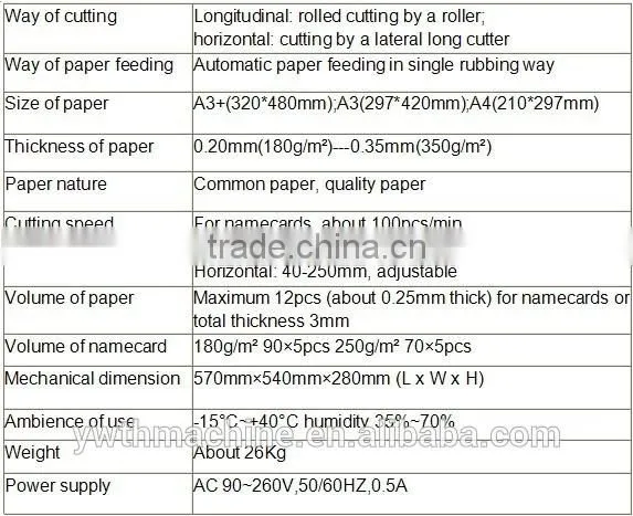 Automatic A3 Plus Business Card Cutter