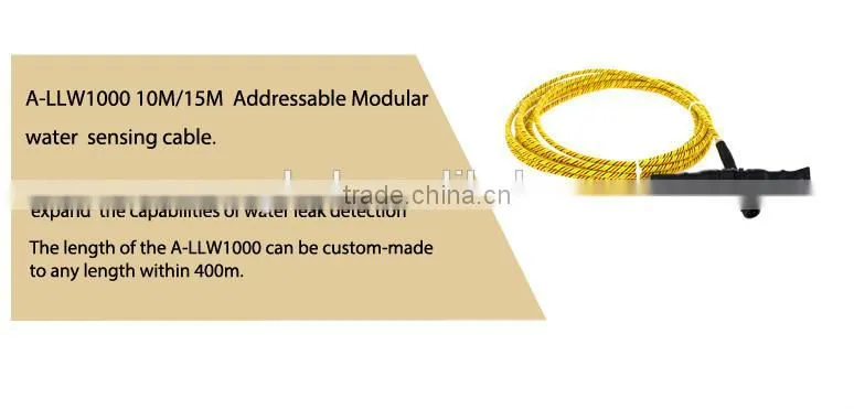 High sensitive water leak detection OEM rope water sensor water leak sensing cable