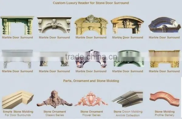 Antique Yellow Stone Door Frame
