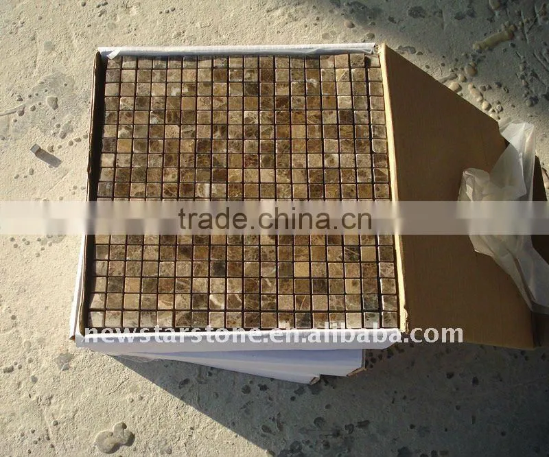 rusty travertine tumbled mosaic