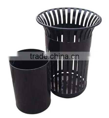 Arlau outdoor Metal Steel wastebasket street