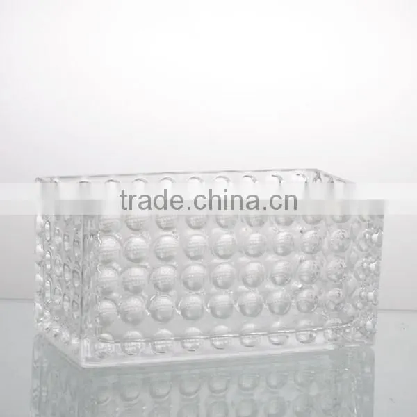 4"cand colorful sqnare vase set