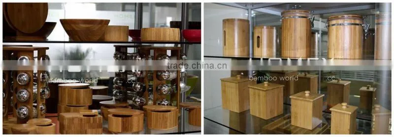 Bamboo kitchen utensil holder/spoon and fork holder Homex-BSCI