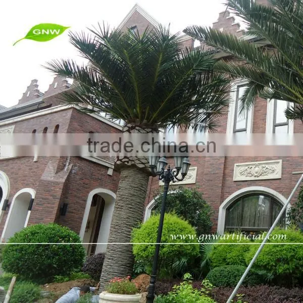 APM046 GNW 14ft High Artificial foxtail palm mini palm trees plant for Restaurant decoration indoor use