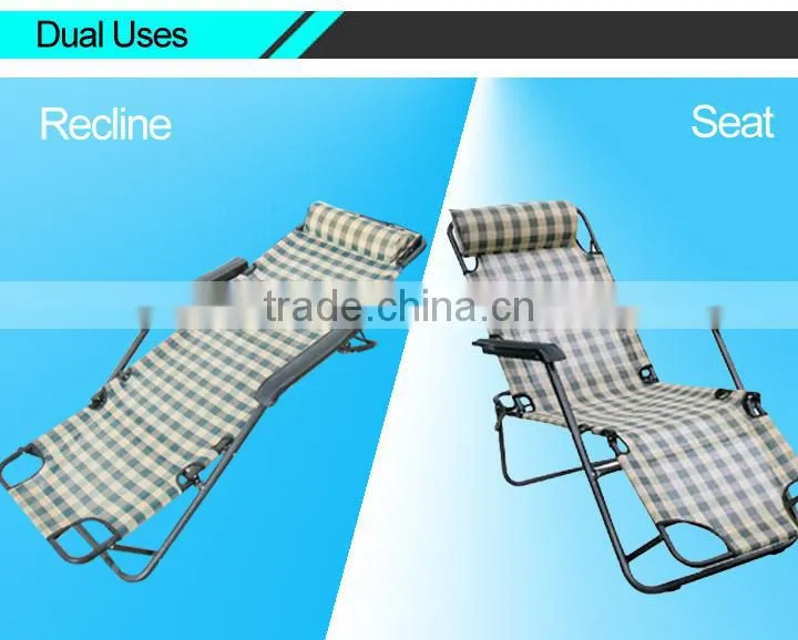 Outdoor Adjustable Beach Poolside Chair
