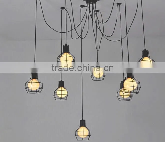 Coffee Shop Metal Wire ceiling spot outdoor LED light bulb cover