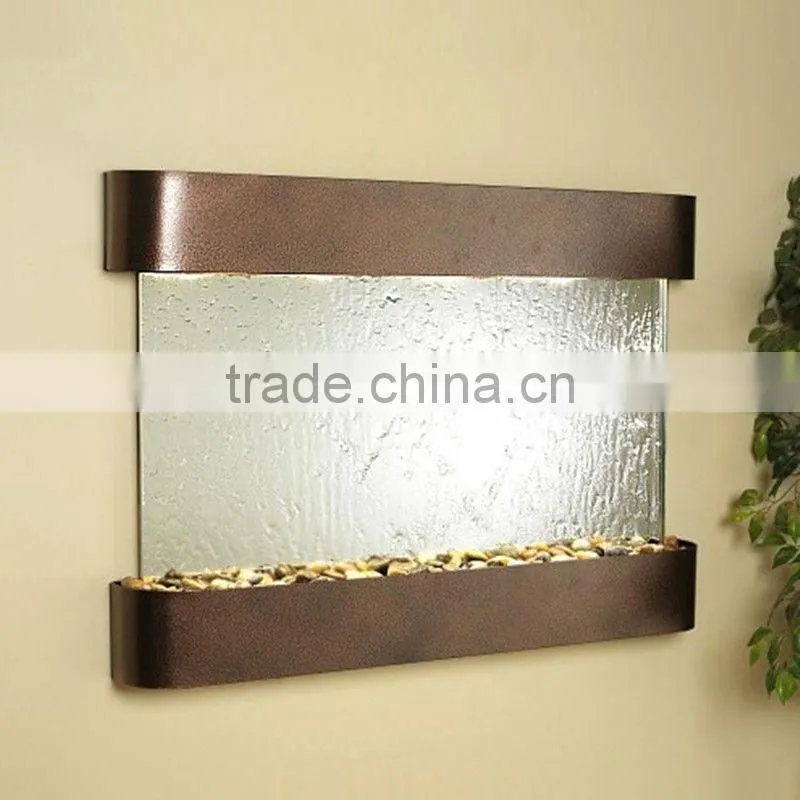 classical glass air fresher indoor artificial waterfall fountain