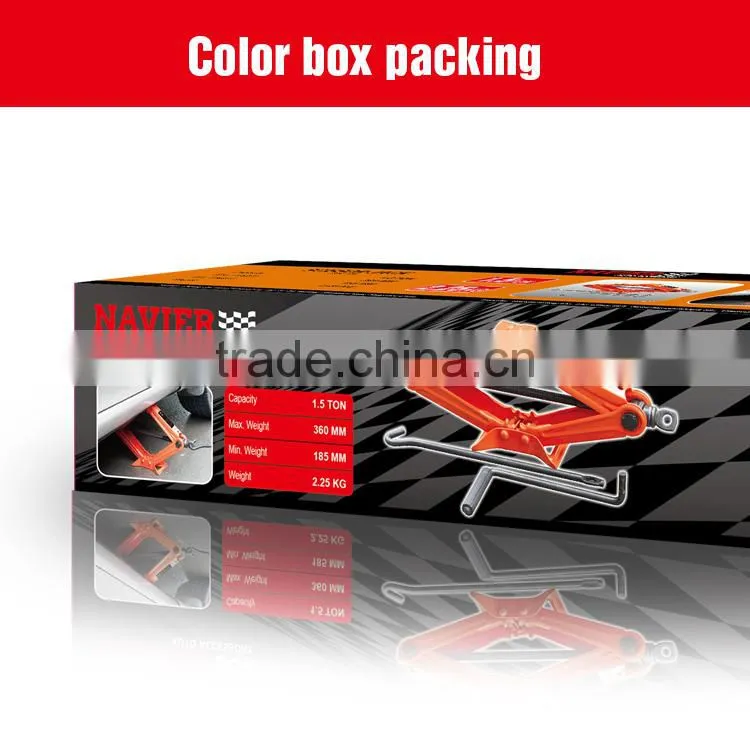 Cheaper model 1.5T scissor jack car jack