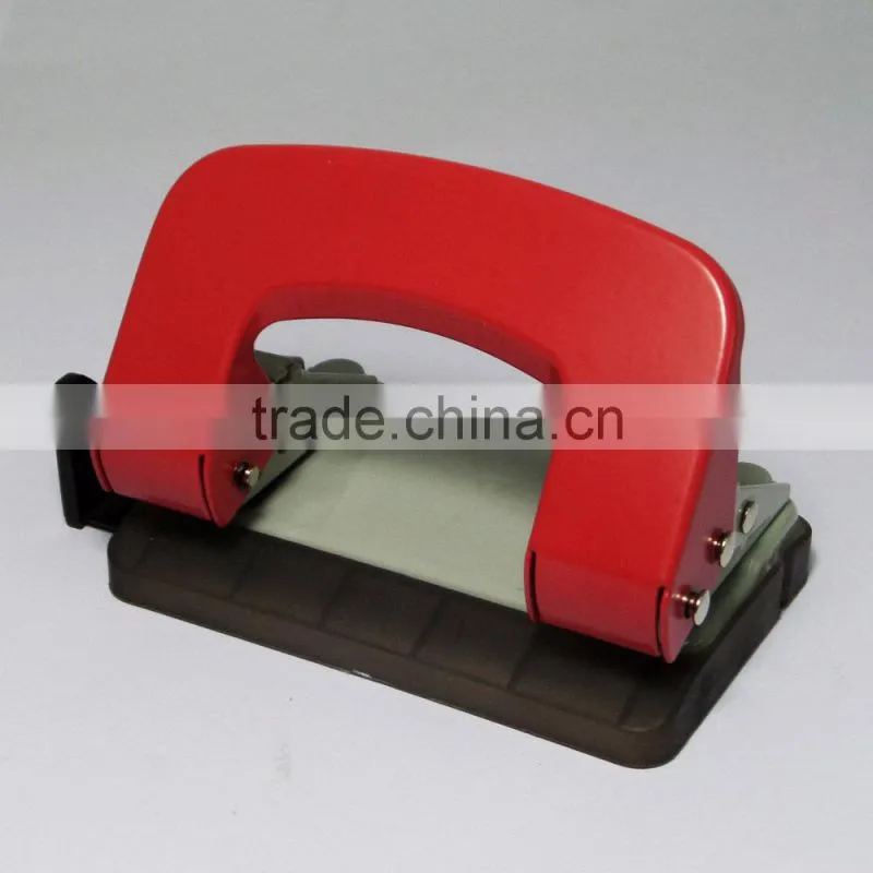 2015 office new design 6mm diameter metal 2 hole paper pucnher
