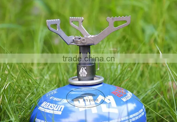 Ultralight Mini Titanium Camping Gas Stove Butane Burner for Backpacking