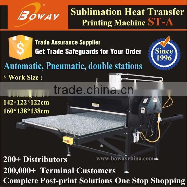 Hydraulic Automatic Sublimation Flatbed garments hot heat transfer printing machine