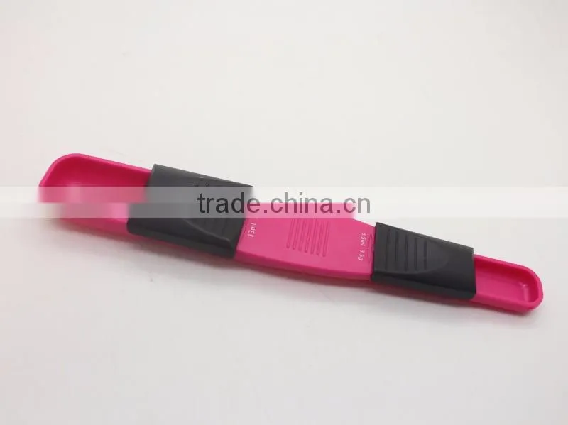 Plastic Adjustable Measuring scoop Spoon set with different size 0.5ml to 13ml