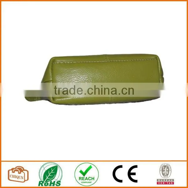 Leather Cosmetic Pouch Green