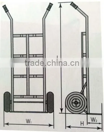 HT1313 Wholesale Tool Solid Wheel Hand Trolley hand truck