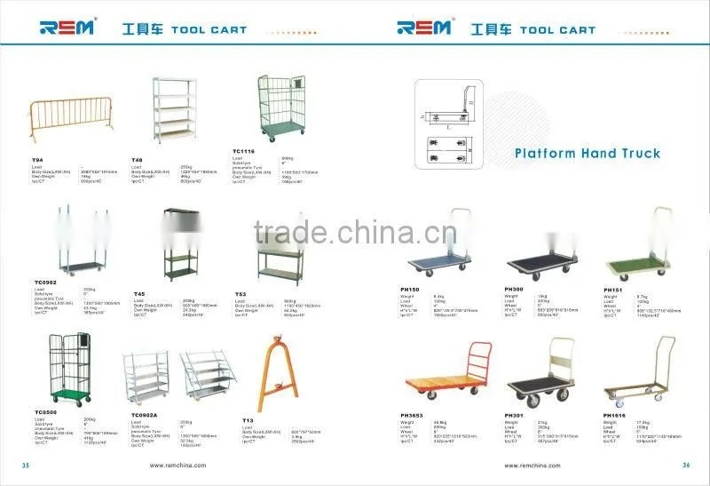 TOOLS CART TC2145 FOUR WHEEL PLASTIC TRAY LOAD 200KG TROLLEY