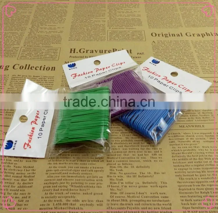 Quality decorative colorful metal round giant 80mm paper clips