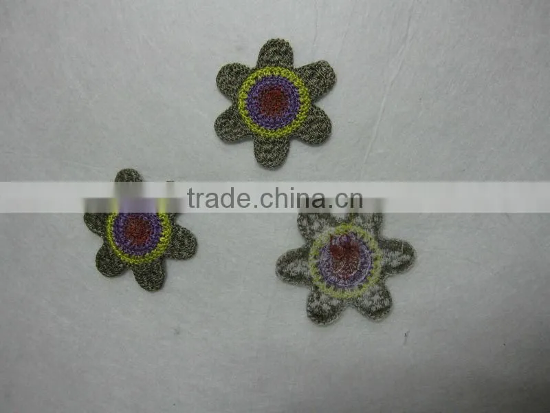 custom flower applique patch