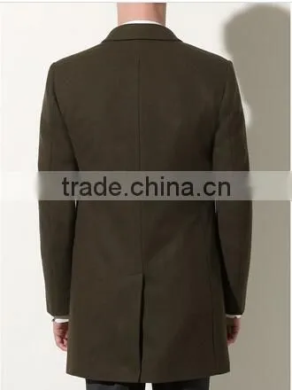 2014 Winter Season Latest Style Formal Occasion Slim Fit Mens Cashmere Men Coat