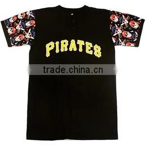 Custom Jersey T-Shirt for Men Black Baseball Tee Fashion Design Printed Mens Baseball T Shirt Wholesale