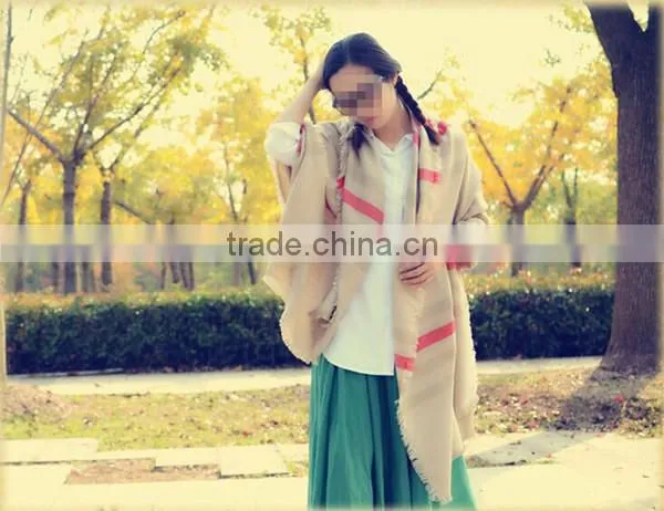 New design Petty Route knit winter mori girl style 200*90cm girl super big thick shawl blanket scarfs 2016