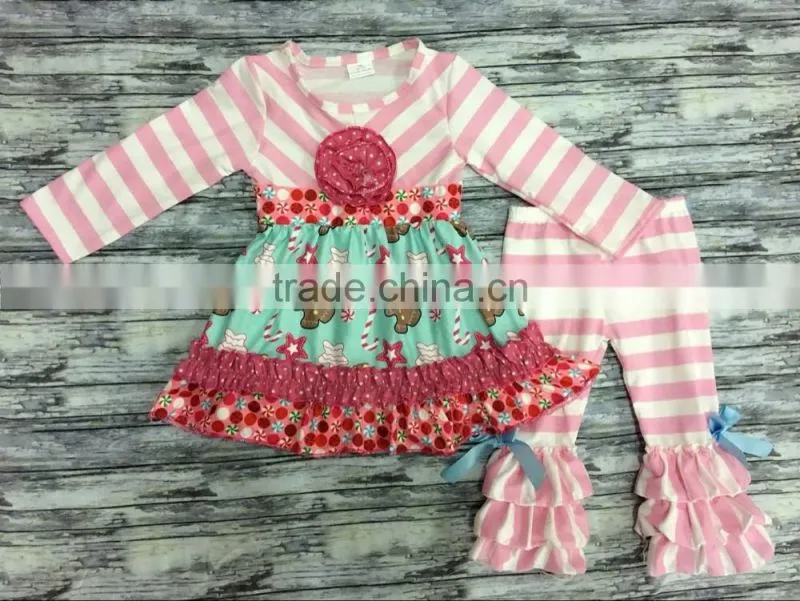 bulk wholesale kids clothing casual girls dresses and pants 2pcs set