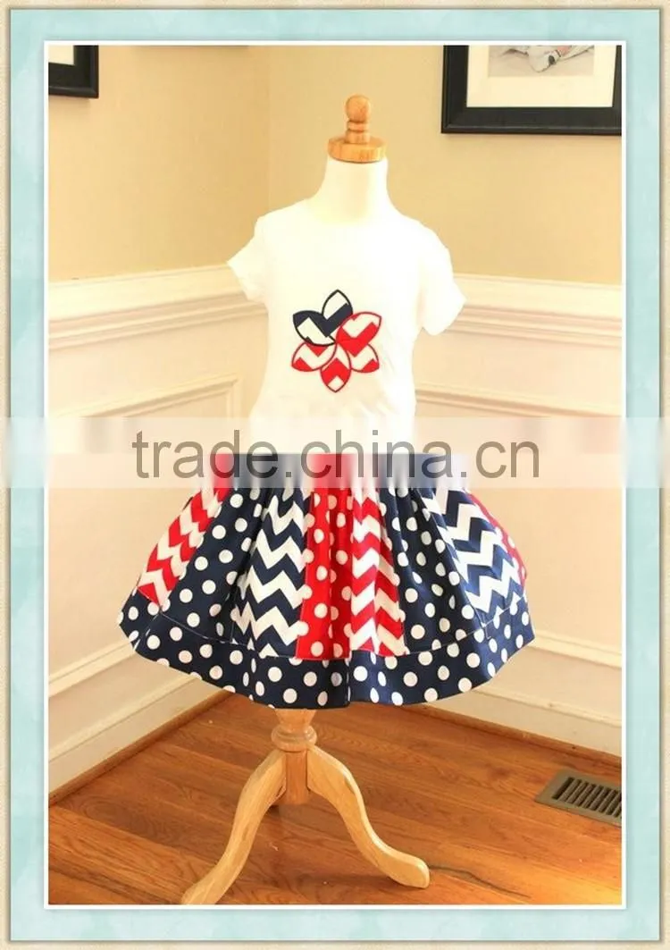 4th of july toddler girl boutique clothing cheap wholesale ruffle clothing kids clothes