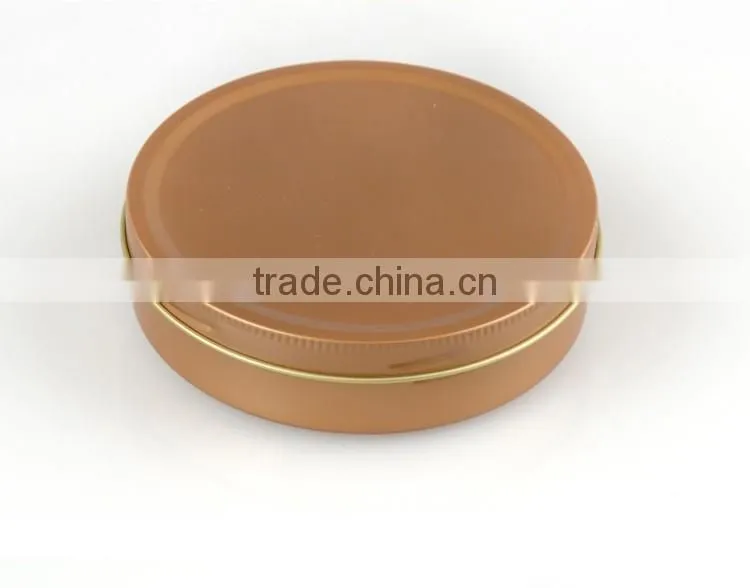 R18340H 80ml Round Tin can screw top sealed snack food gifts tin