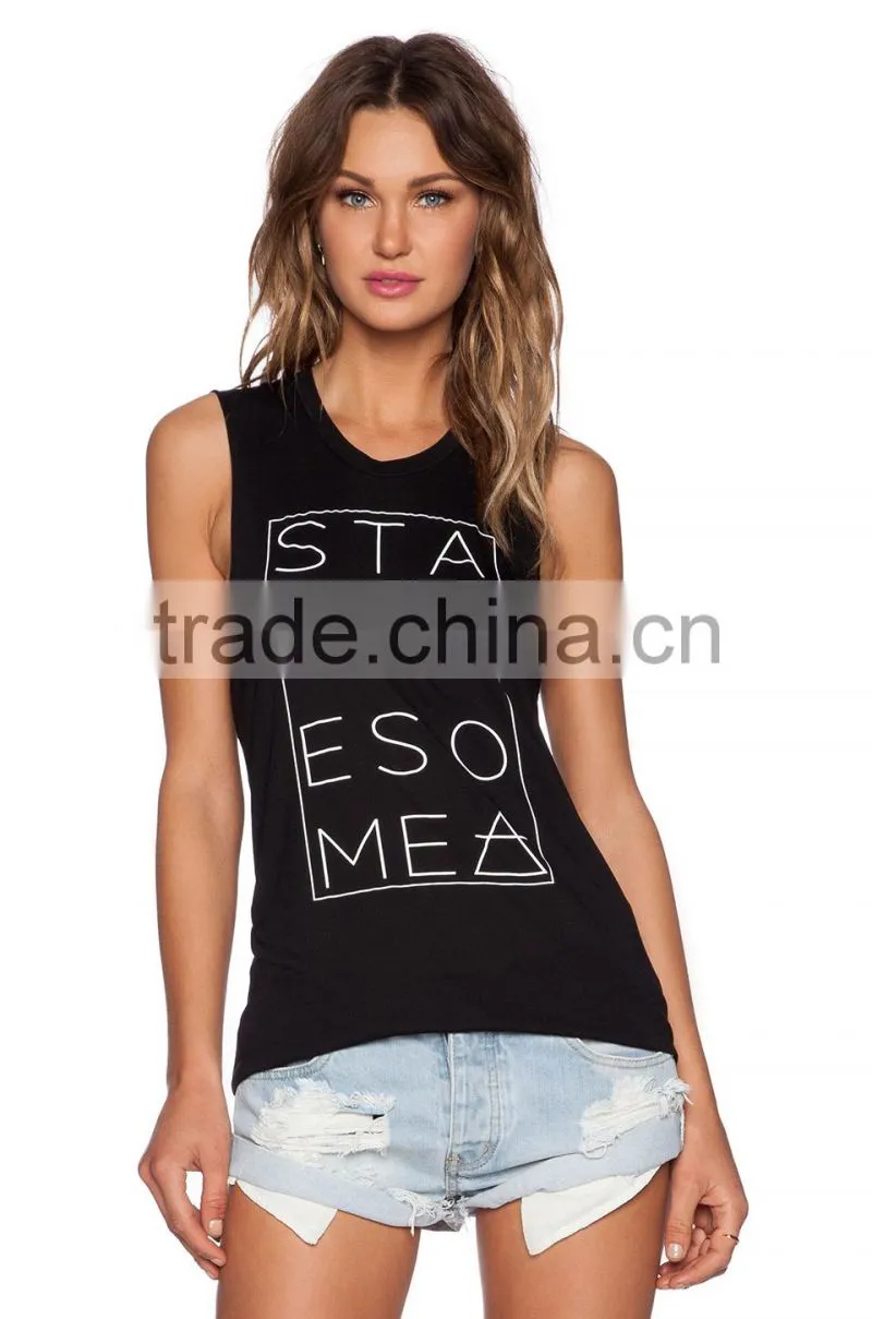 blank drop armhole muscle tank