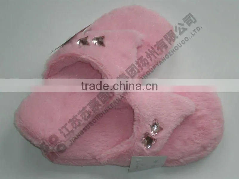 closed toe Cartoon indoor outdoor women or girl shoes Plush Slipper